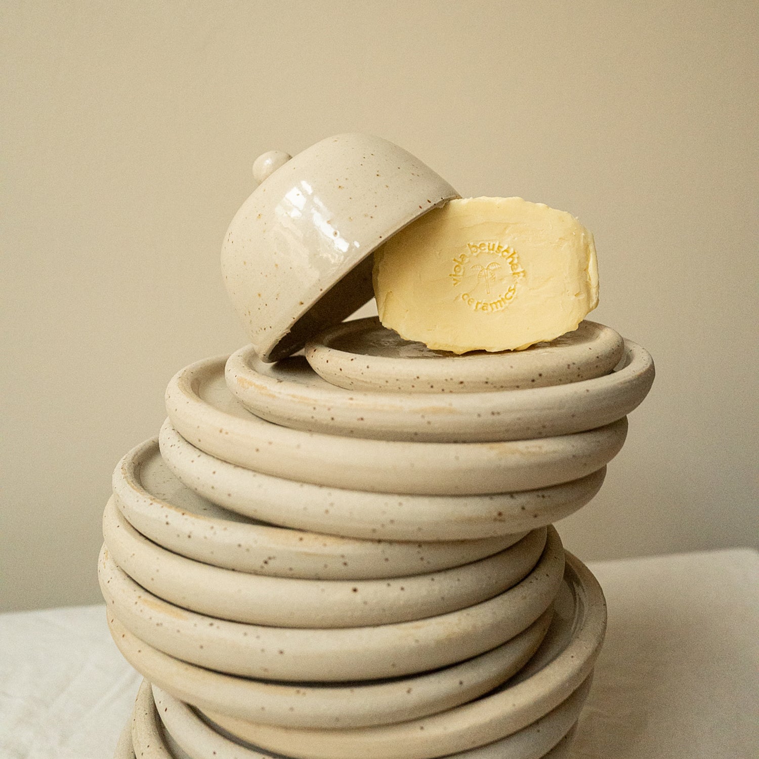 Butter Dish viola beuscher ceramics